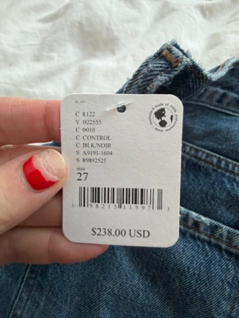 NWT Sold Out AGOLDE Ren High-Rise Wide-Leg Jeans Size 27 - Picture 7 of 7
